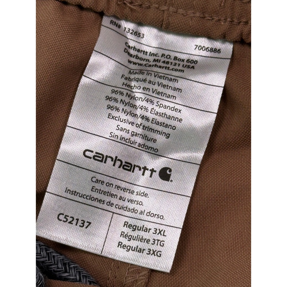 Carhartt Medical Womens 3XL Regular Cargo Jogger Pants Nutmeg Brown - Picture 4 of 9